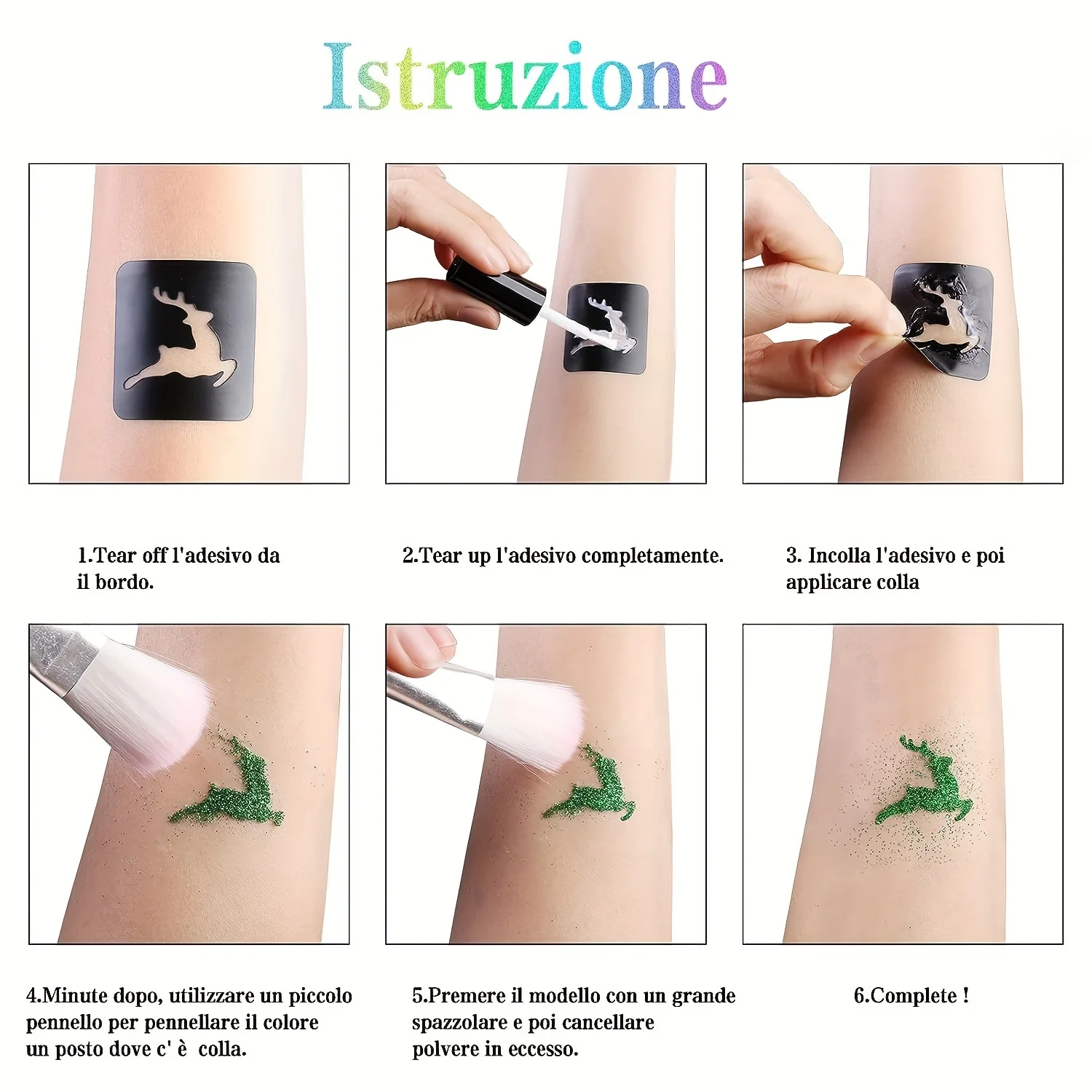 3 عبوات من لاصق غراء طلاء الجسم السائل، برايمر لامع متعدد الوظائف مقاوم للماء ومقاوم للعرق يدوم طويلاً للوشم المتلألئ