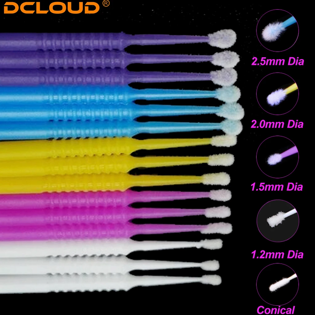 100Pcs Disposable MicroBrush Dental Micro Applicator Brush Eyelash Brushes Oral Odontologia Extension Tools Dentist Materials