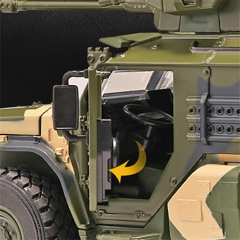 1:32 Alloy Metal Tiger Armored Car Truck Model Diecasts Off-road Vehicles Model Military Explosion Proof Car Model Kids Toy Gift