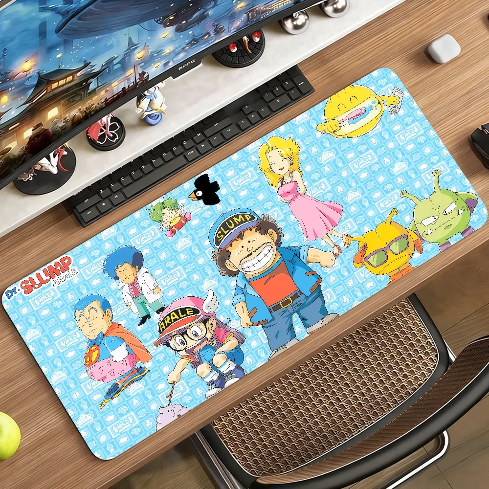 

Коврик для мыши Comic D-Dr Slump, нескользящий, с фиксирующим краем, для ПК и ноутбуков, резиновый, для офиса, для клавиатуры, большой игровой коврик XXL