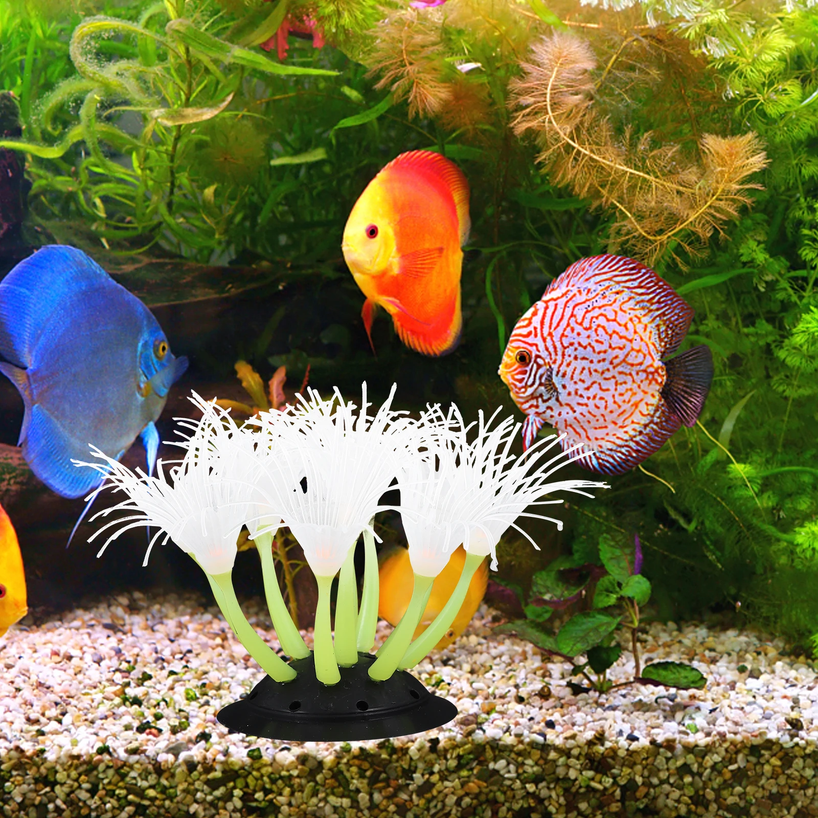 

Lifelike Silicone Ornament Fish Tank Decoration Underwater Decor For Aquarium Artificial Fish Tank Landscape Decor Sea Coral