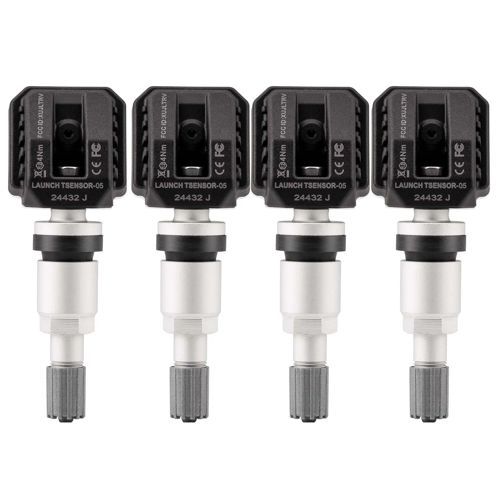 4PCS Launch LTR-05 RF-sensor 315MHz en 433MHz TPMS-sensortool Metaal en rubber