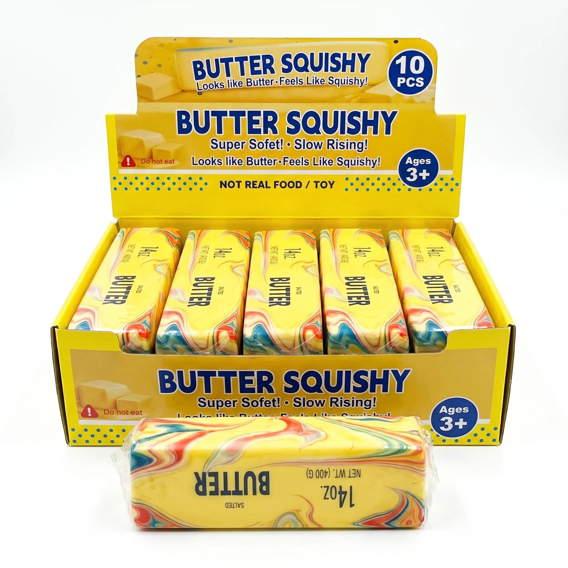 24cm Jumbo Butter Stick Squishy Toy, Super Soft Slime Texture Slow Rising Anxiety Relief Stress Releiver Decompression Fidget