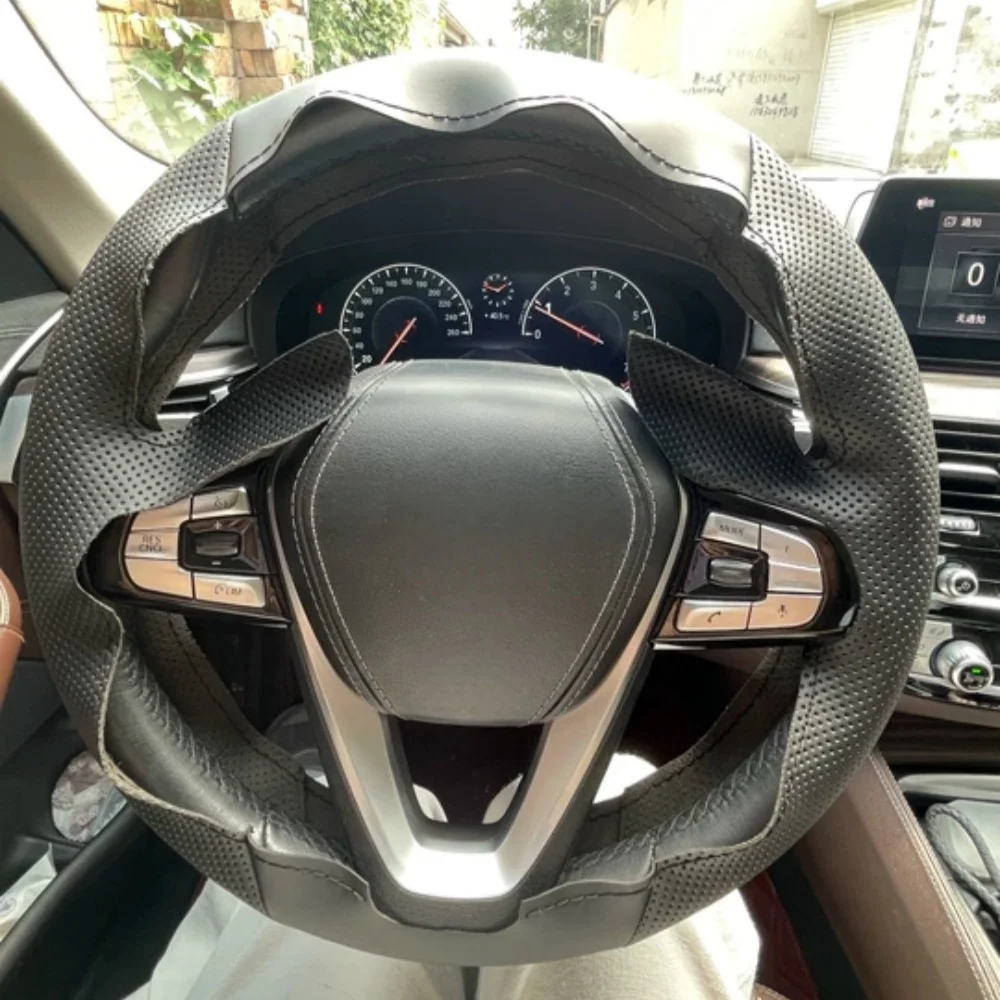 Geflochtener Kunstleder-Lenkradbezug für BMW G20, G21, G30, G31, G32, G11, G12, X3, G01, X4, G02, X5, G05, X7, G07, Z4, G29 (2019)
