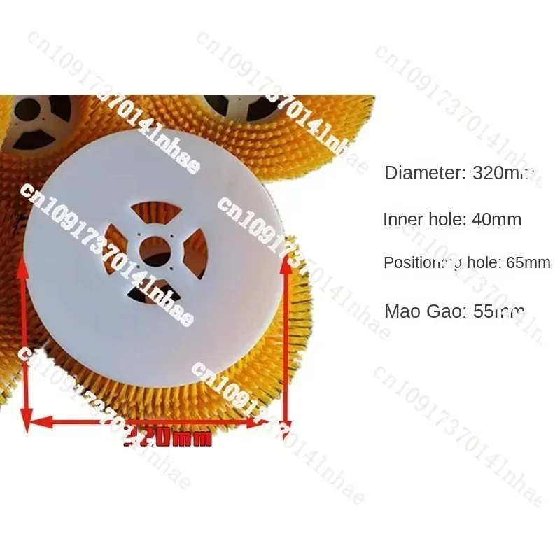 Roof Panel Cleaning Brush, Solar Photovoltaic Panel Cleaning Disc Brush, Outdoor Billboard Cleaning Brush