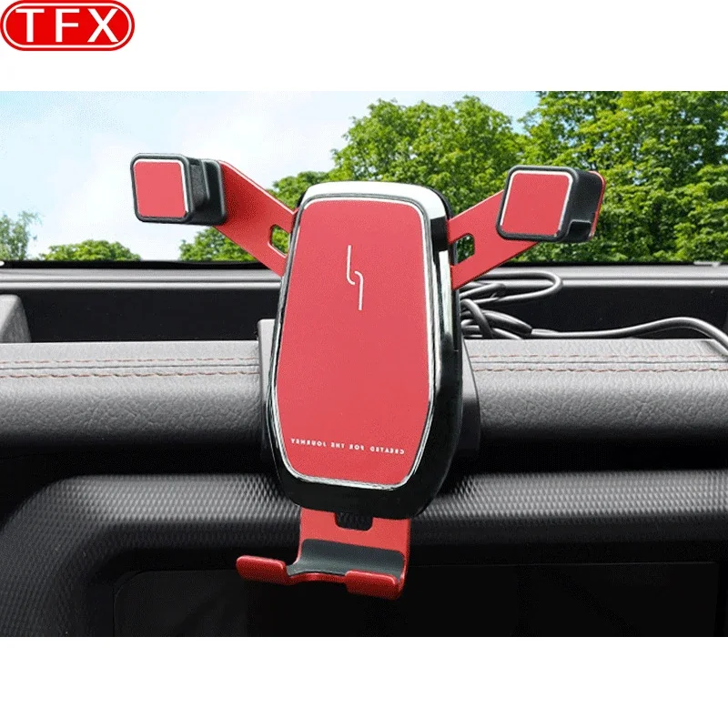 

For Jeep Wrangler 2018-2020 Car Styling Mobile Phone Holder Air Vent Mount Gravity Bracket Stand Auto Modified Accessories