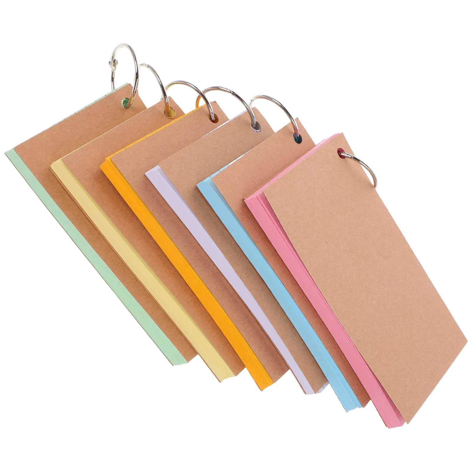 

1 set Index School Supplies College Flash Cards For Studying Flash Cards With Rings Ring Binder Memory Word Notebook