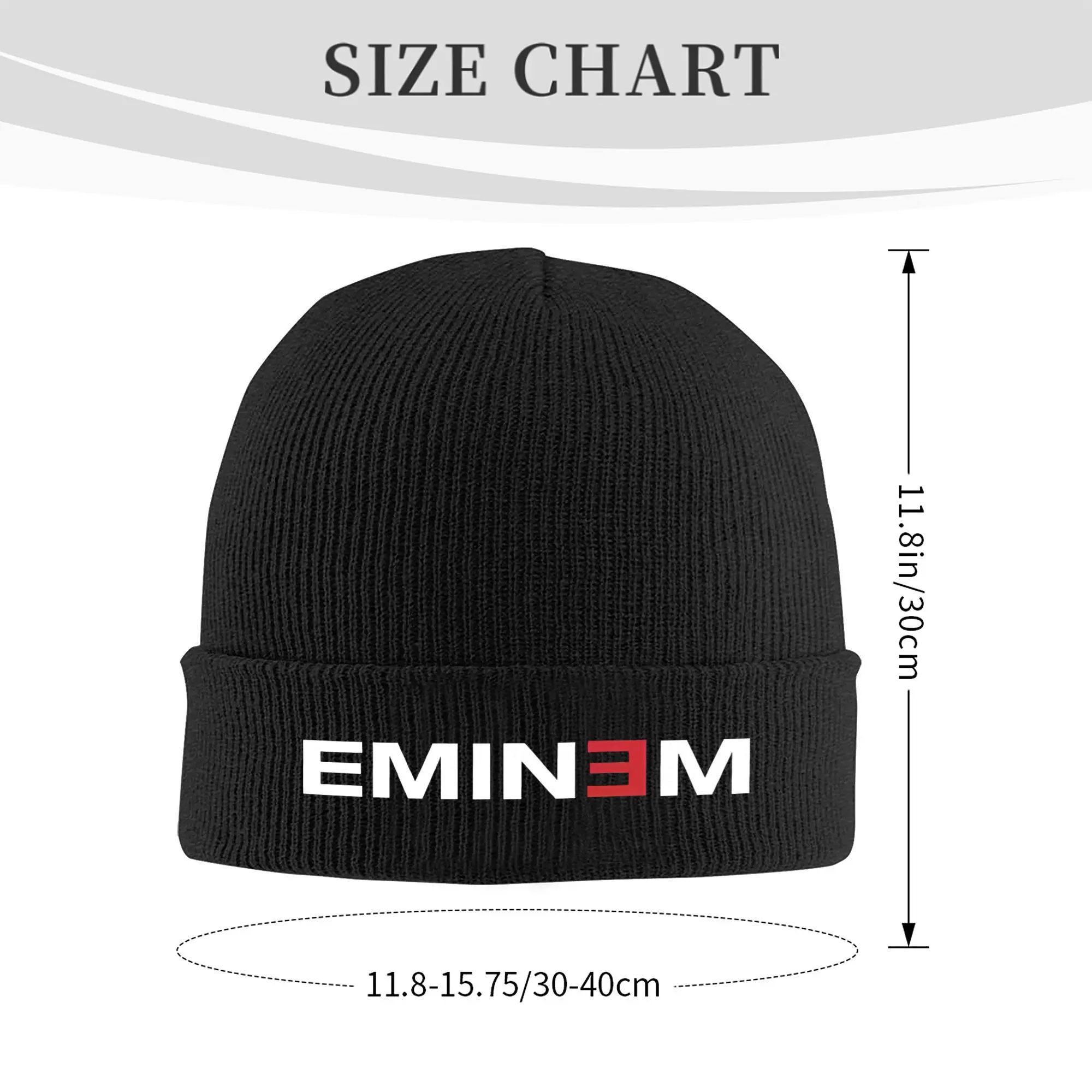 Eminem Rapper Rap God  Knitted Caps for Women Men Skullies Beanies Winter Hats Acrylic Old School Music Casual Melon Cap