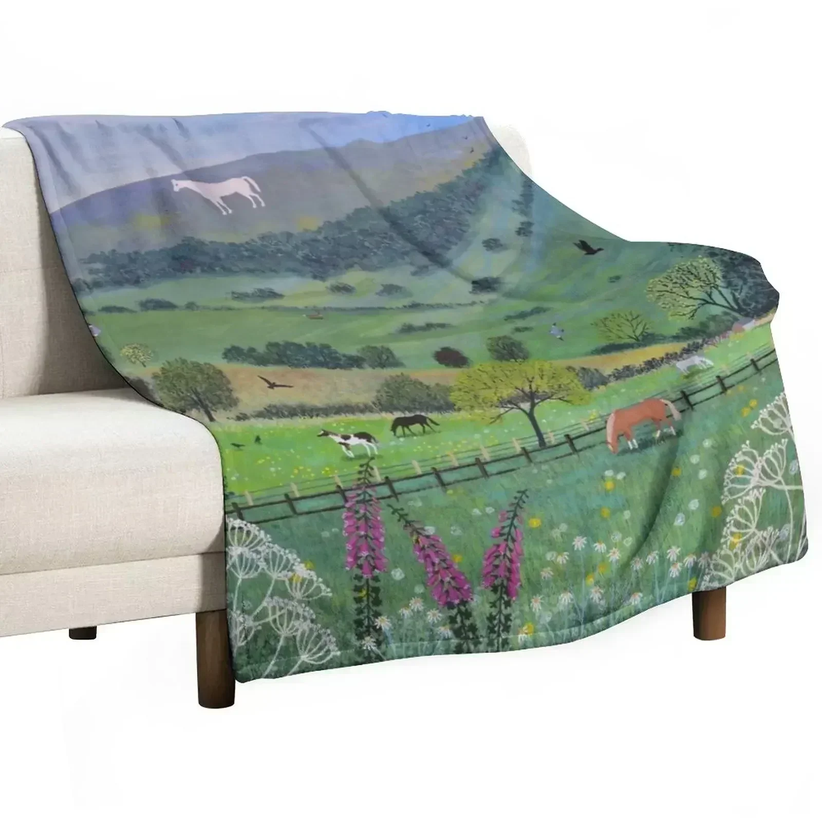 Manta Westbury Horse Throw, manta cálida y cómoda para tomar siestas en la oficina