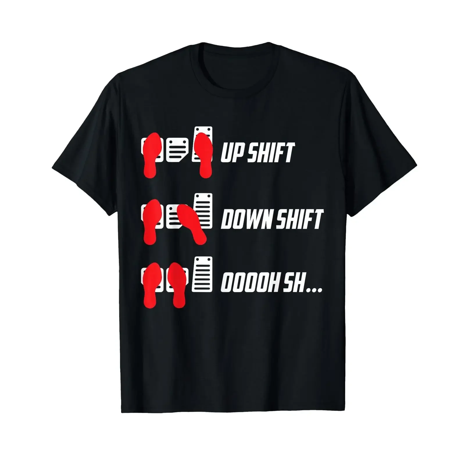 Up Shift Down Oooh Sh Manual Transmission Car Lover T Shirt vintage Washed streetwear Comfortable Top For Everyday Wear Casual