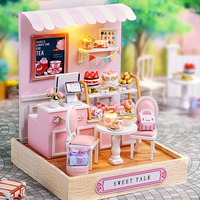 Mini Doll Houses DIY Small House Kits Making Room Toys Home Bedroom Decorations With Furniture 3D Puzzle Wooden Craft DollHouses