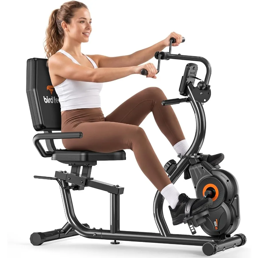 Recumbent Exercise Bike for Home, Stationary Bike for Seniors
