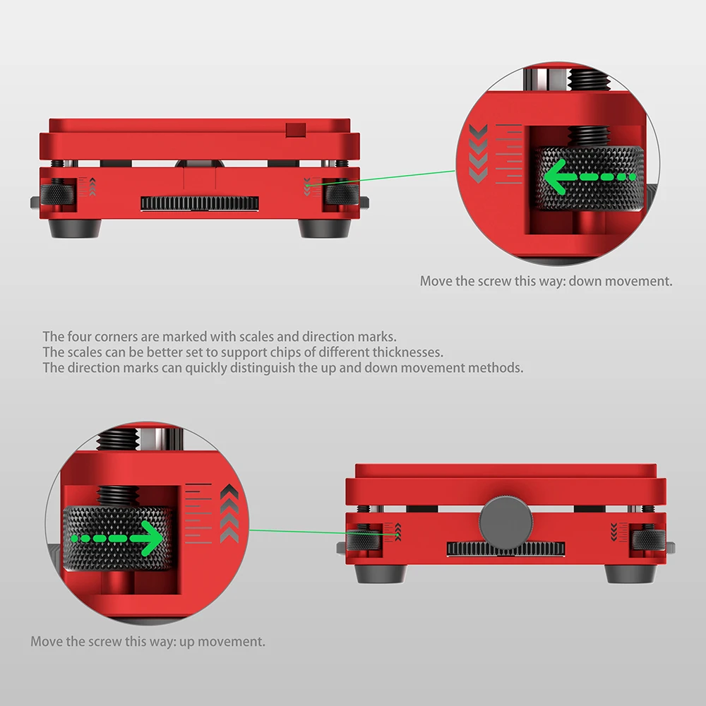 Martview RB-03 Multifunktions-Automatikpositionierung Universal BGA Reballing Station Halter Schablonenhalter FullSet Net