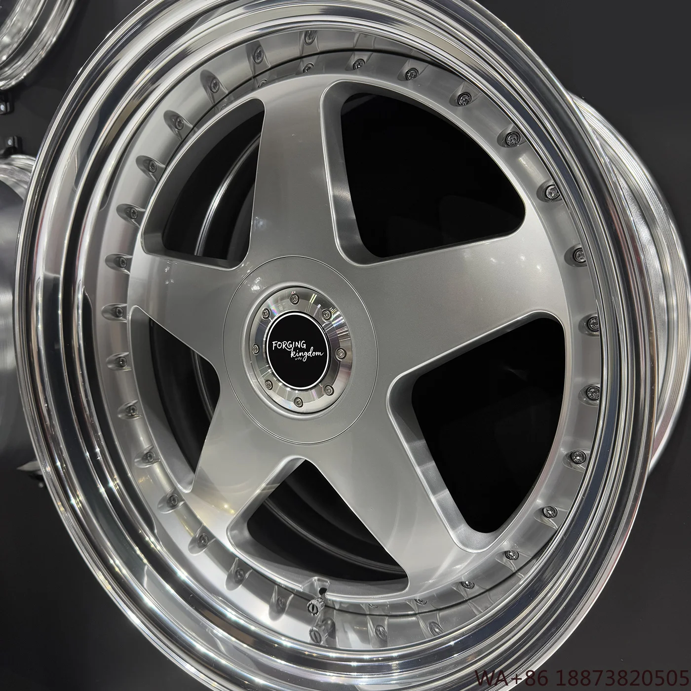 XianglunFORGING KINGDOM New Double-Piece Forged Aluminum Alloy Automotive Wheel Hub Ultra Lightweight Multi-Spoke Track Ready 40