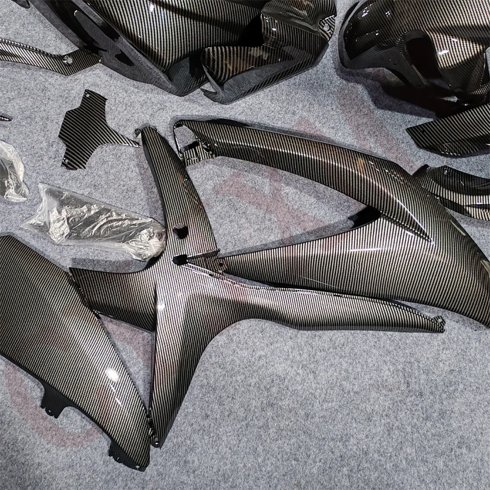 Carbon Fibre Gloss Motorcycle Fairings for Gsxr 600 750 K8 2008 2009 2010 Fairing Kit Gsxr600 Gsxr750 08-10 Bodyframe Cowl Shell view 2