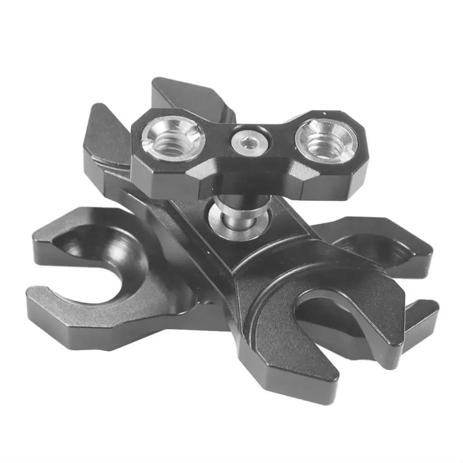Dual 20mm Kugelkopf Clip Magic Arm Clamp 1/4 3/8 Arri Pin Adapter 360 Rotation Cage Rig Extend Mount Monitor Stand Licht Halter – Detail 7