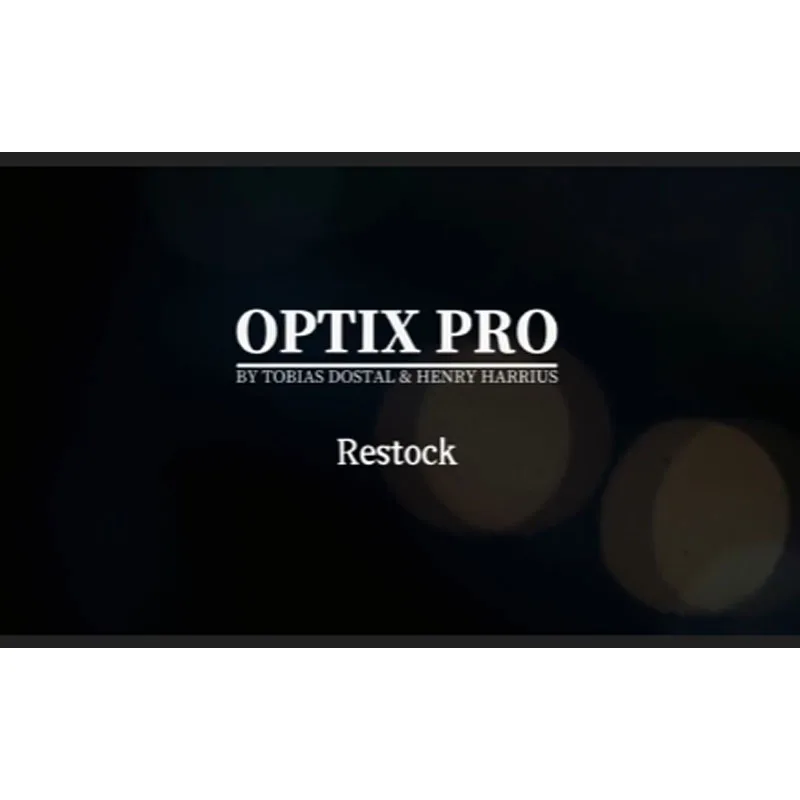 

OPTIX PRO BY TOBIAS DOSTAL HENRY HARRIUS Magic Tricks Close Up Magic Props Illusions Gimmicks Magician Street Mentalism
