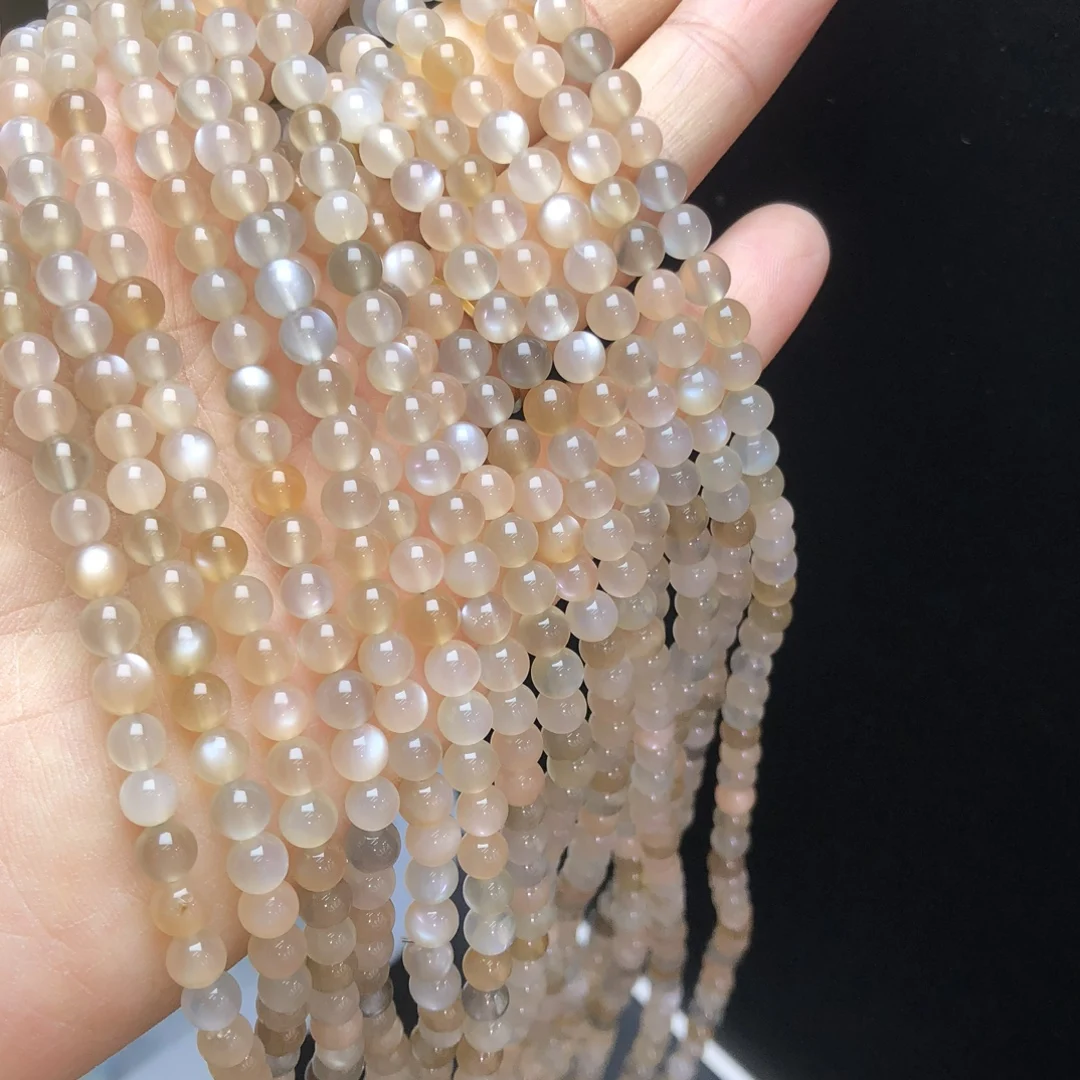 

1 шт. Fengbaowu натуральный красочный браслет из лунного камня 5 мм круглые бусины 3 петли Рейки целебный камень ювелирные изделия подарок для женщин и мужчин