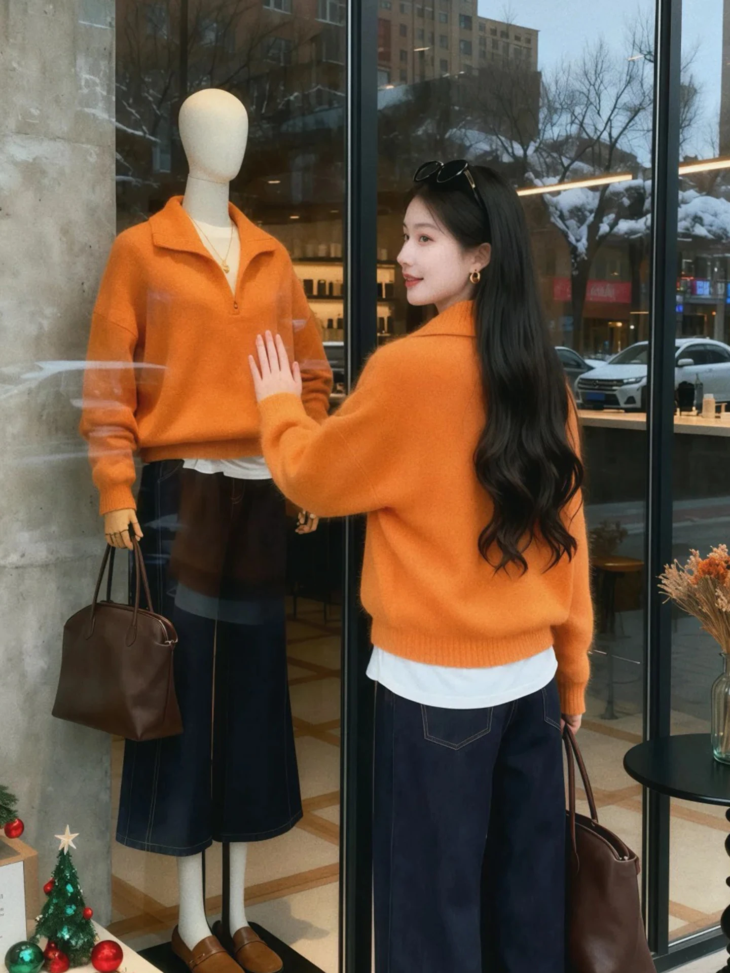 Camere Knitted Long Sve Comfortable Pure Color Hoodie Faionable Winter Leisure Sle Women's Sweater Commute Friendly