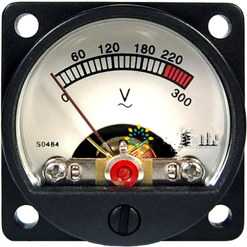 Voltmetro AC 220V 300V AC ad alta precisione Power Direct Type Pointer Moving Coil Meter Head con retroilluminazione