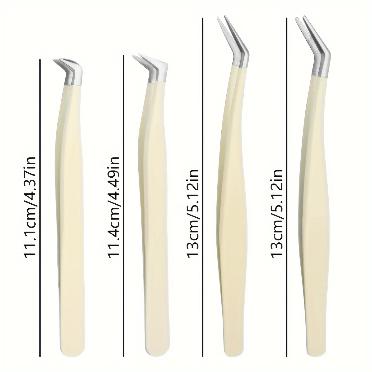 Multifunctional Eyebrow Clip and Tweezers Set, Portable Eyelash Extension Curler, Lightweight, Unscented, with Storage Organizer