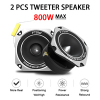 1/2PCS 3 Inch Car Speakers 800W Max Universal Titanium Bullet Tweeter 4-8Ohms Car Speacker Full Range Frequency Auto Speakers