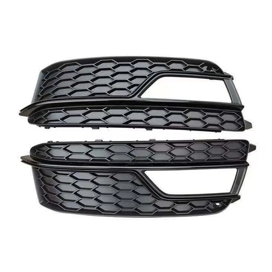 

2PCS Front Bumper Fog Light Lamp Grille Grill Outer Cover For Audi A5 2012 2013 2014 2015 2016 For S-Line