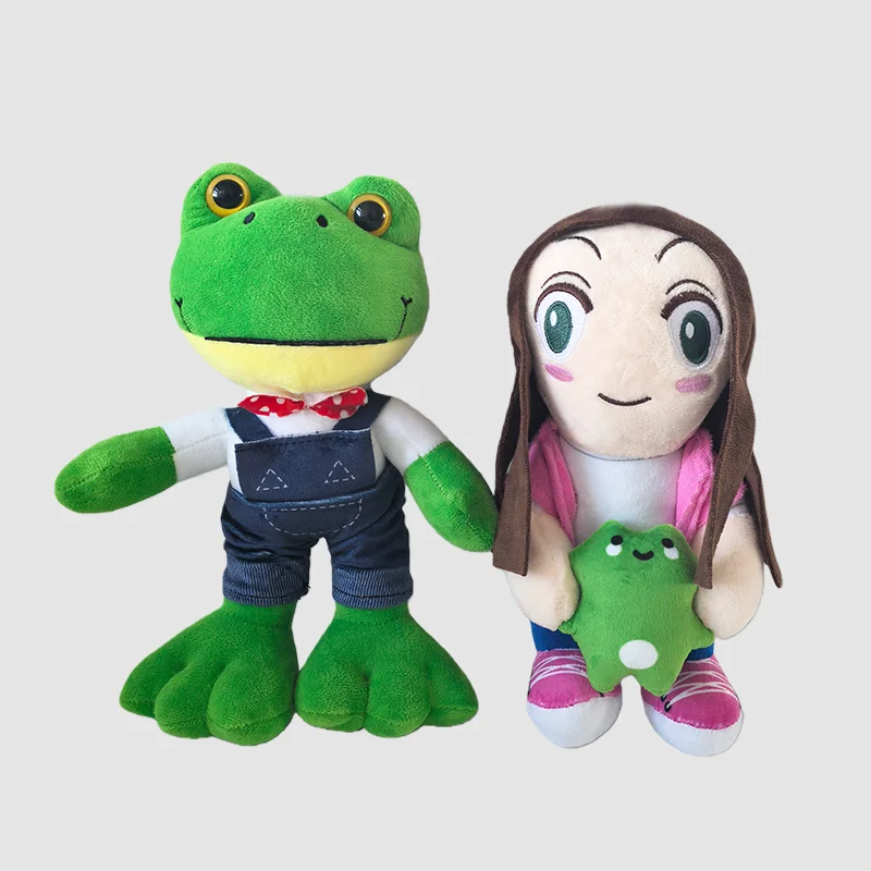 TreasuringU 2-10pcs Magic Expression Plush Dolls Cartoon Girl Frog Couple Plush Toy Soft Long Leg Frog Christmas Birthday Gifts
