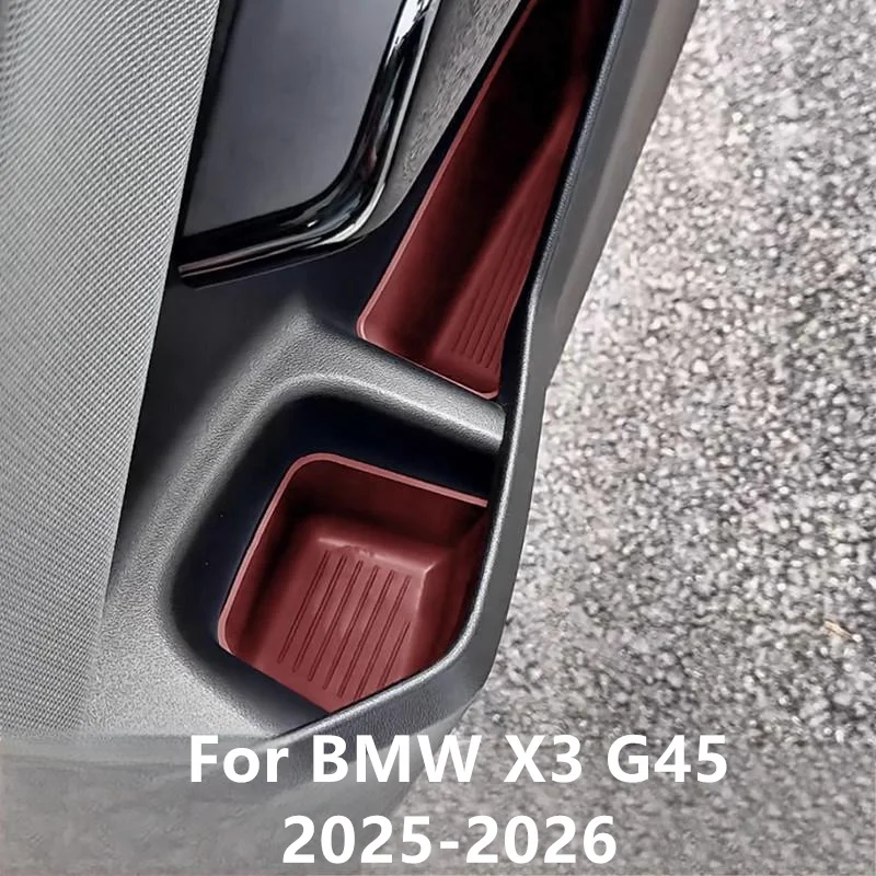 For BMW X3 G45 2025-2026 Car Door Groove Storage Box Organize and store the silicone car door storage box