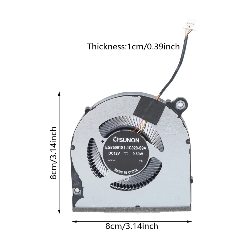 4Pin DC12V مشعات الكمبيوتر المحمول GPU GPU مروحة تبريد لـ V 15 ANV15-51 N23Q22