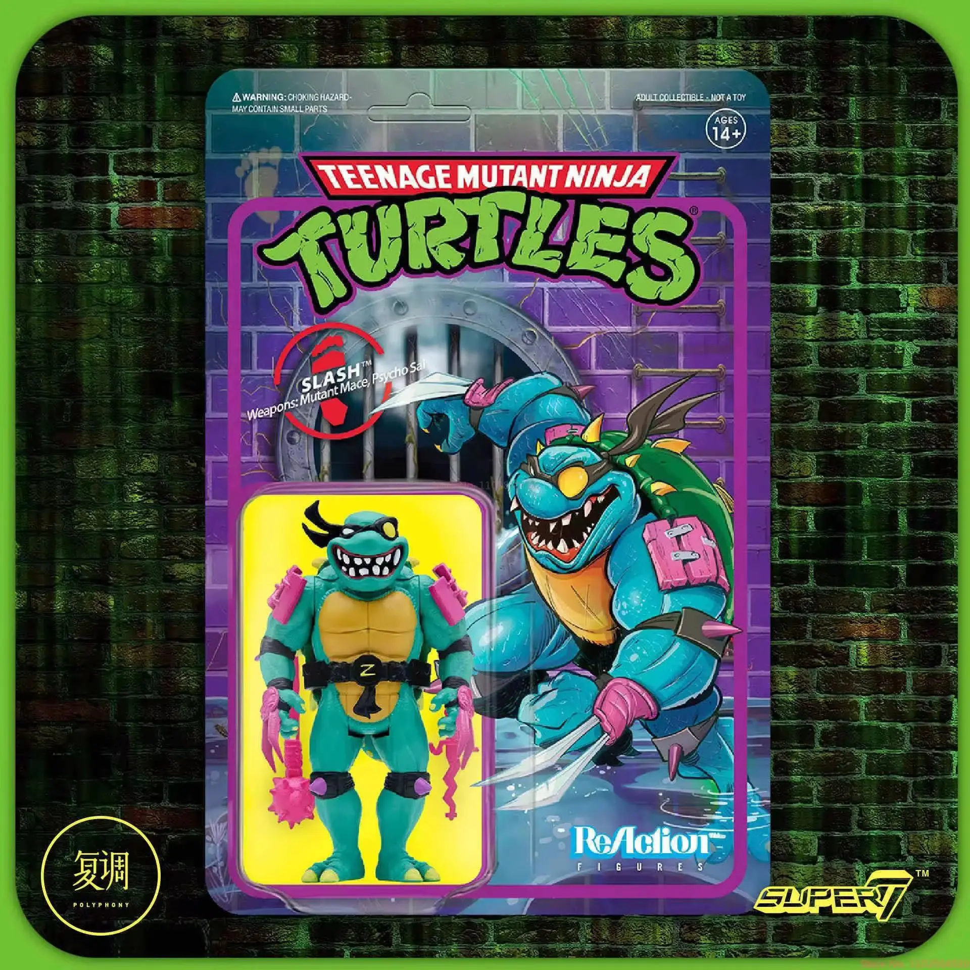 Super7 Ninja Schildkröten hängen Karte Serie 4 schlechte Schildkröten stürzen mutierte menschliche Action figur Modell Spielzeug Geschenke auf Lager