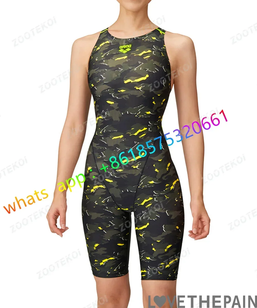 

Swimsuits Competition Knee Length One Pieceswimsuit Women Triathlon Bodysuit Bikini Beach Wear Sport Comfort Bathing Suit