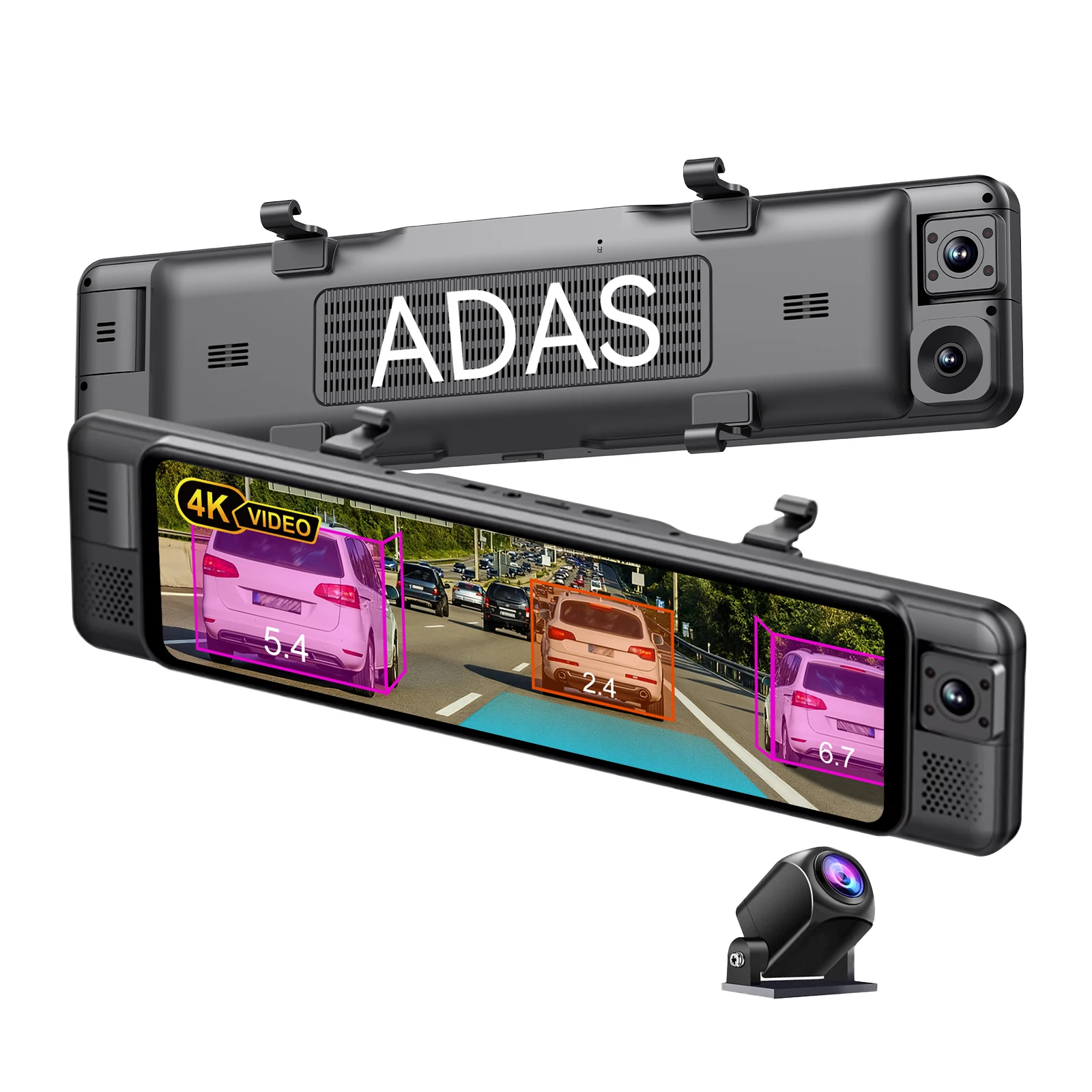 Panoramic Dash Cam 360 - ADINKAM 11 İnç IPS 4 Kanallı