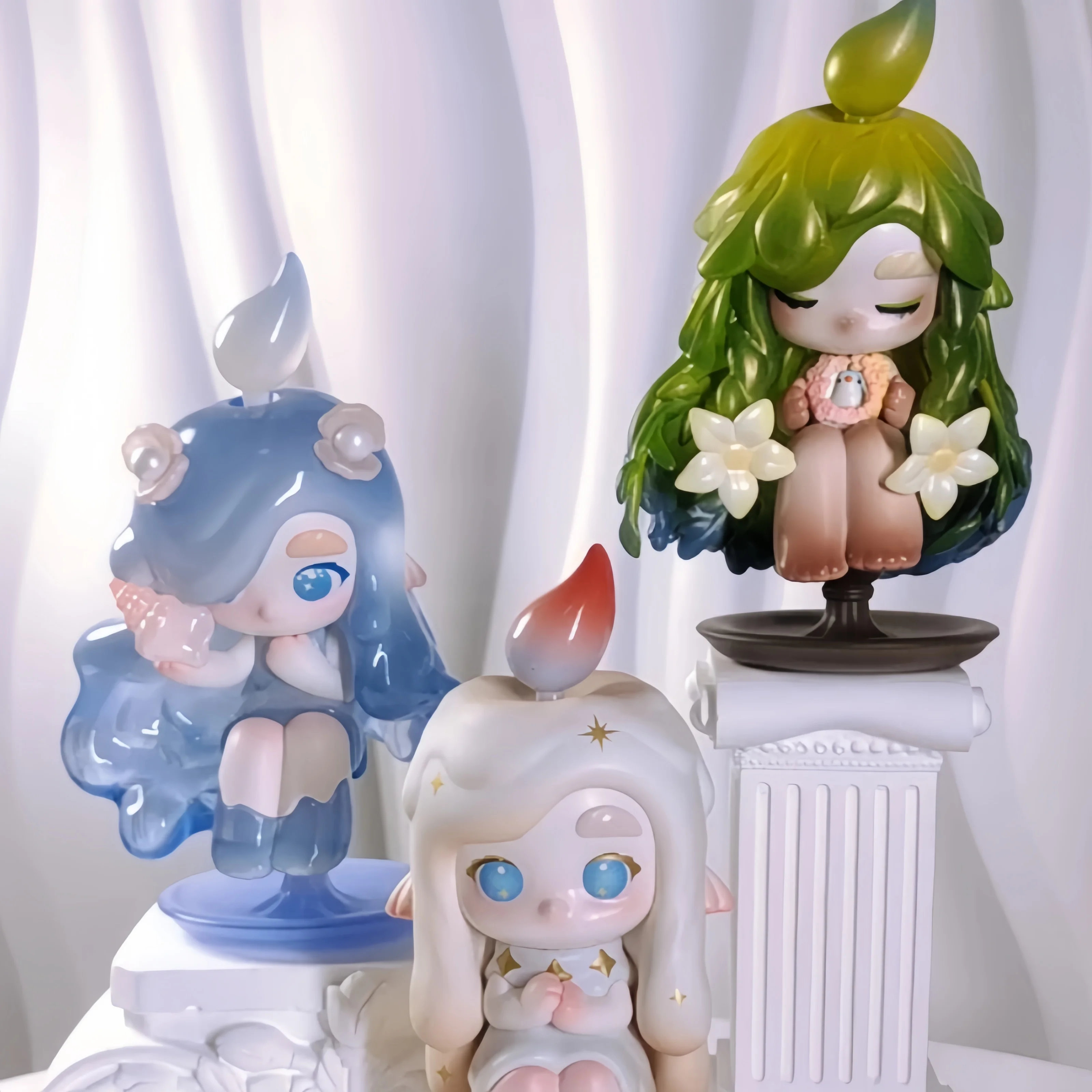 Chaka Light Sprite Series Anime Figure Model Cute Candlelight Wave Rainbow Smolder Shadow Ofthe Trees Figurine Model Toys Gifts