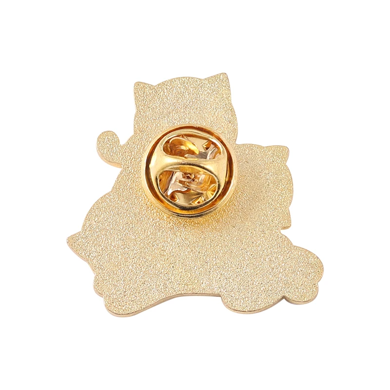 Cute Animal Enamel Pin Cats Chicken Turtle Fold Together Contracted Brooches Lapel Metal Badge Accessories Gift for Animal Lover