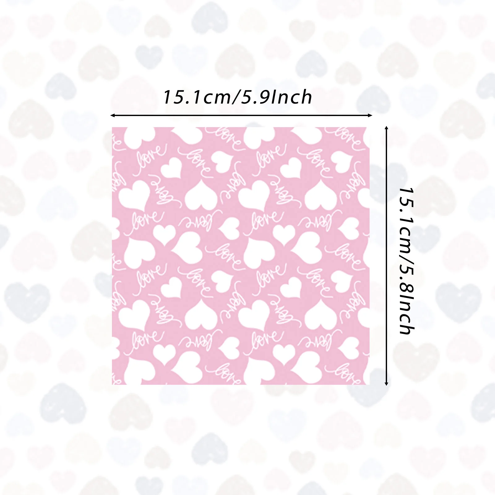 8 أوراق الوردي القلب شريط نمط الزخرفية قصاصات ورقية DIY بها بنفسك الحرف ألبومات الصور هدية التفاف لحفلات الزفاف