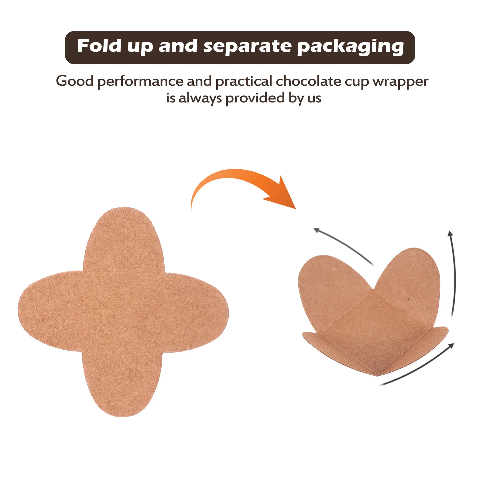 

100pcs Chocolate Tray Separator Truffle Liners Wrappers White Baby Environment Friendly Paper Health Safety Long Use Separate