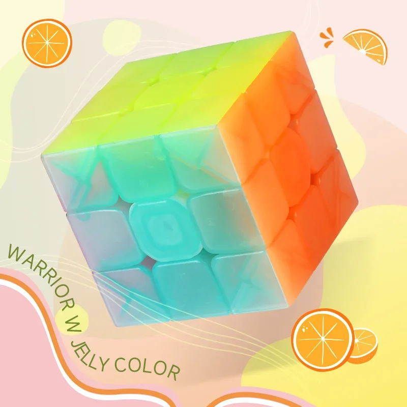 MoFangGe 2x2 3x3 4x4 5x5  jelly Transparent plastic speed magic cube educational toys Professional Cube Antistress