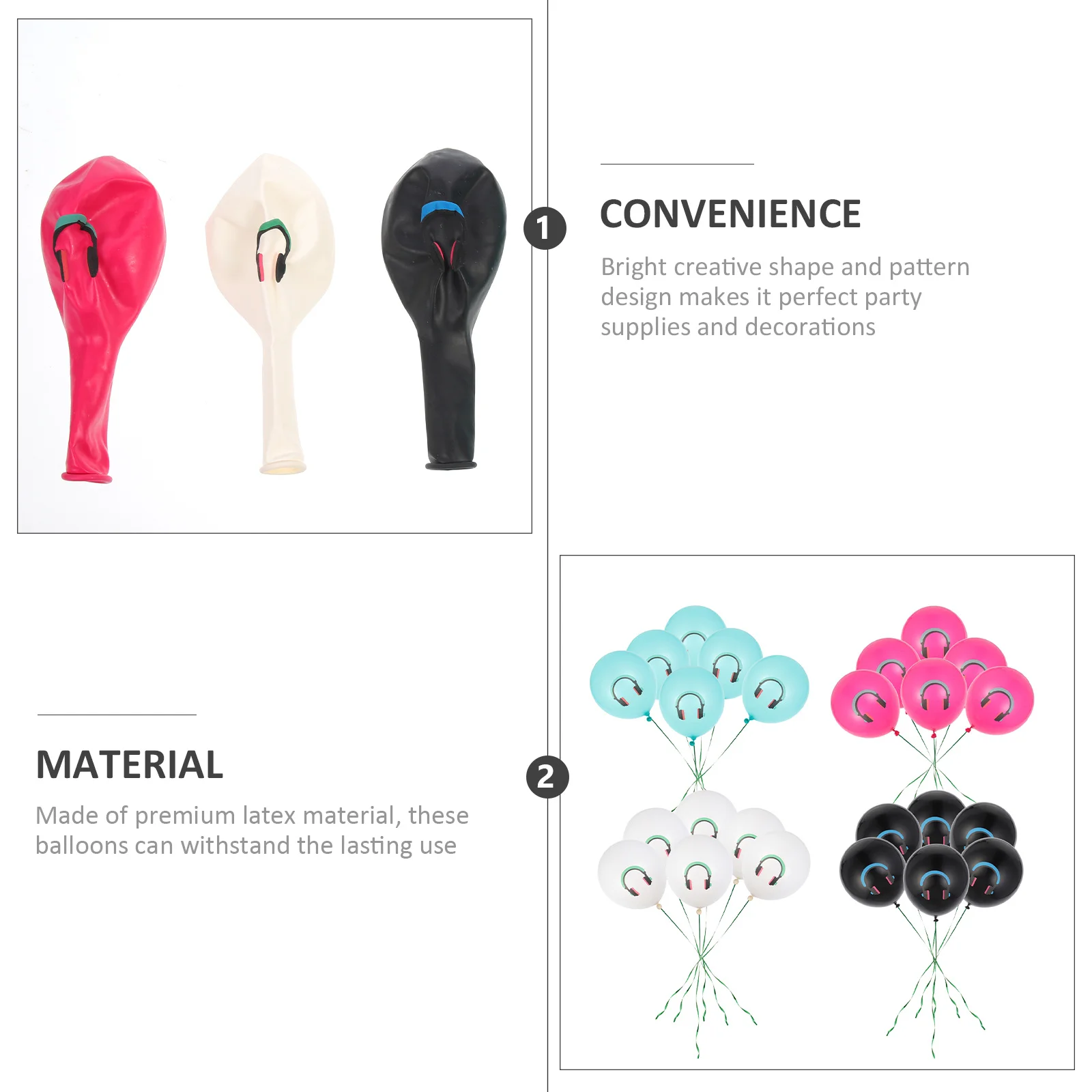 

40pcs Musical Balloon Ornament Premium Latex Lightweight Party Decor For Home Bar Restaurant Music Theme Gathering