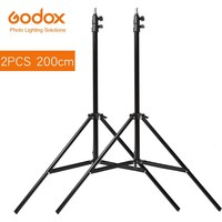 2x Godox 2m Light Stand Tripod for Photo Studio Softbox Video Flash Umbrellas Reflector Lighting Bakcground Stand 200cm