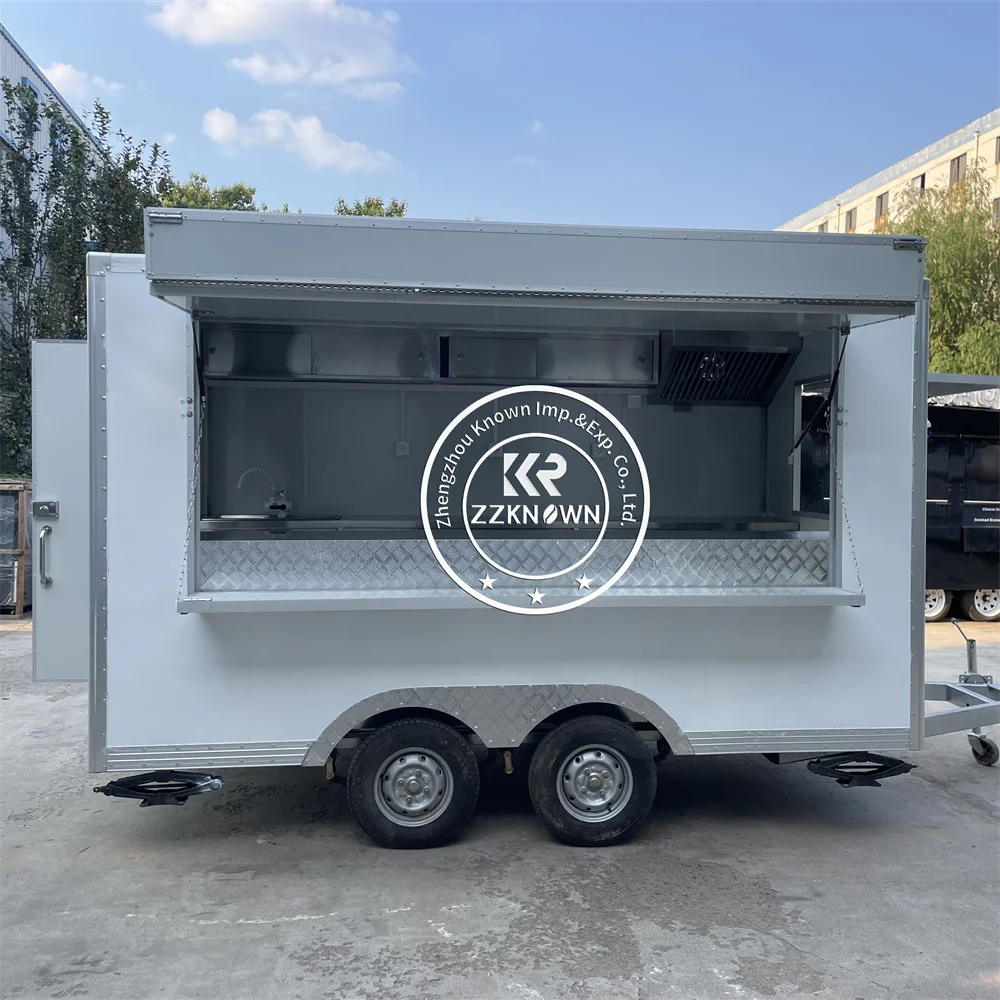 Factory Direct Pizza Trailer Mobile Coffee Van Street Breakfast Sandwich Food Truck Mobile Ice Cream Cart With Full Kitchen view 6