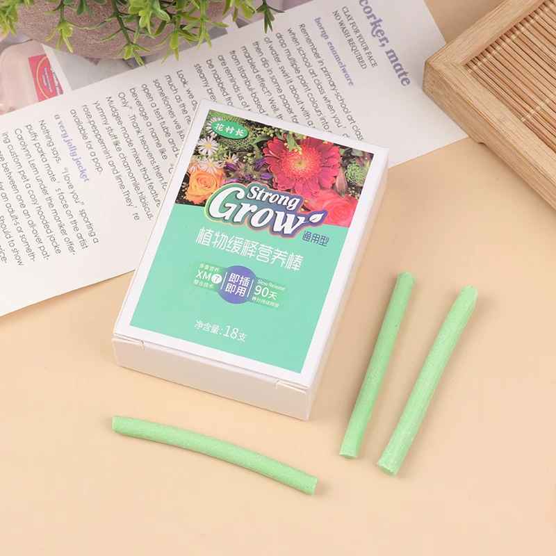 18pcs Plant Food Fertilizer Sticks Universal Plant Fertilizer Sticks For Houseplants Potted Plants Nutrition Bar Various Crops