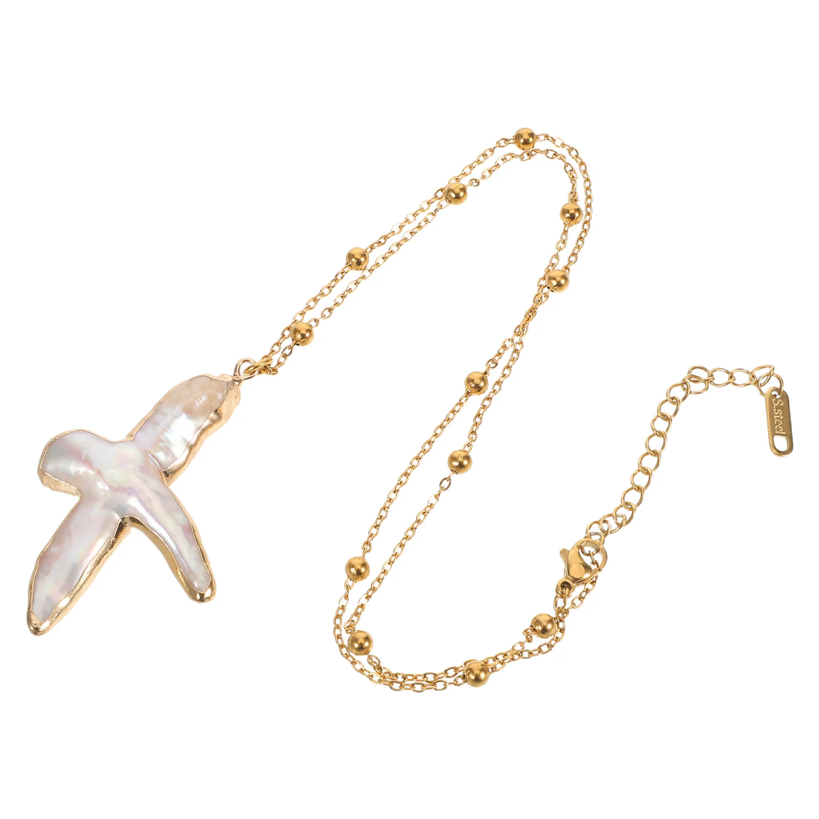 

Pearl Elegant Baroque Freshwater Minimalist Religious Pendant Faith Jewelry Women Christmas Baptism