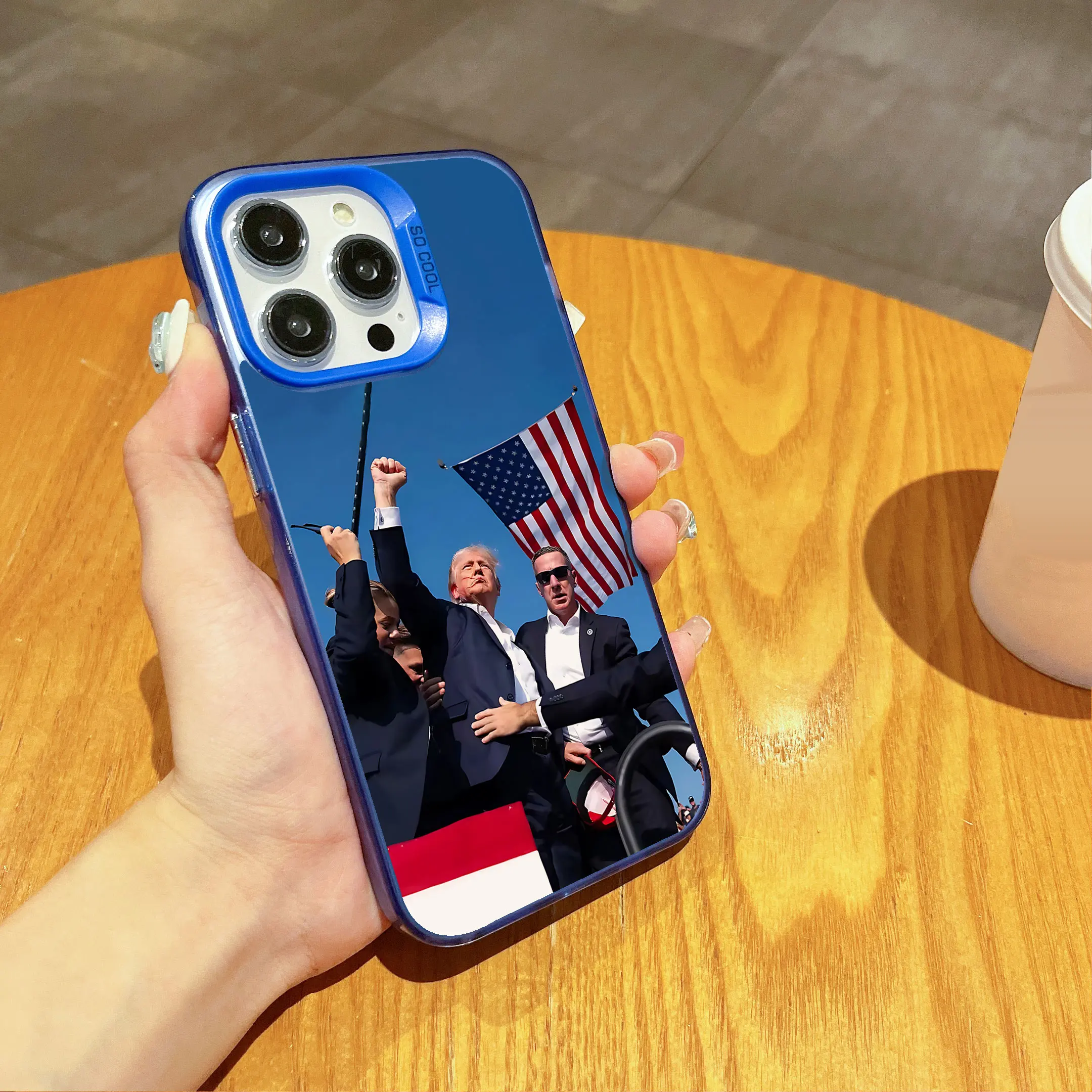 Salute Donald Trump 2024 Ace Phone Case For iPhone 16 15 14 13 12 11 Pro Max X XR XSMAX 8 7 Plus Matte Shockproof Back Cover