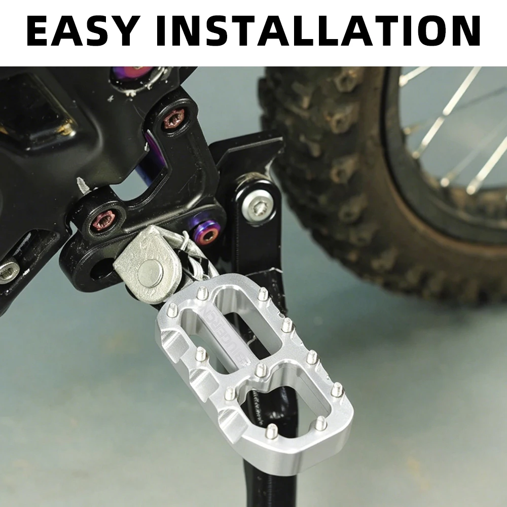 Fußrasten für Motorräder, Passend für Surron Lightbee Segway X260 X160 Elektro-Dirt-Bike, Aluminium-Fußstützen, Pedale, Dirt-Pit-Bike-Zubehör – Detail 3