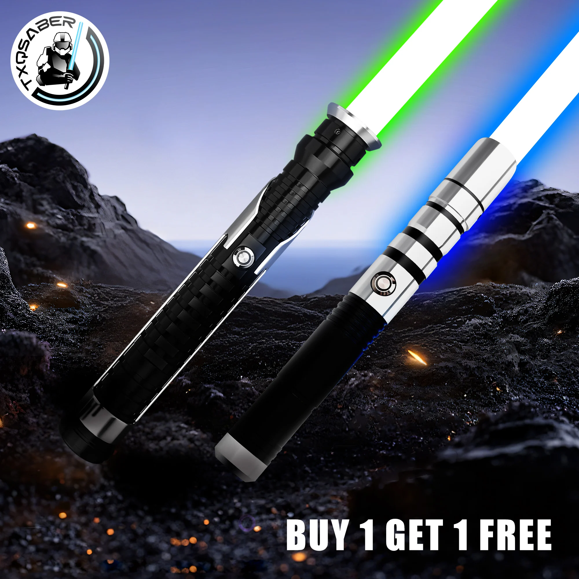 

TXQSABER Qui-gon SE Lasers SNV4 Combat Lightsaber Proffie Smooth Swing Blaster Metal Toys Cosplay Gift Juguetes lightstick SNV4