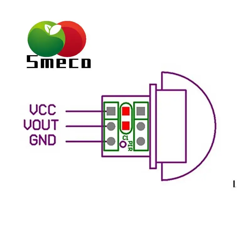 미니 IR 초전기 적외선 PIR 모션 휴먼 센서, 자동 감지기 모듈, AM312 센서, DC 2.7 ~ 12V HC-SR312