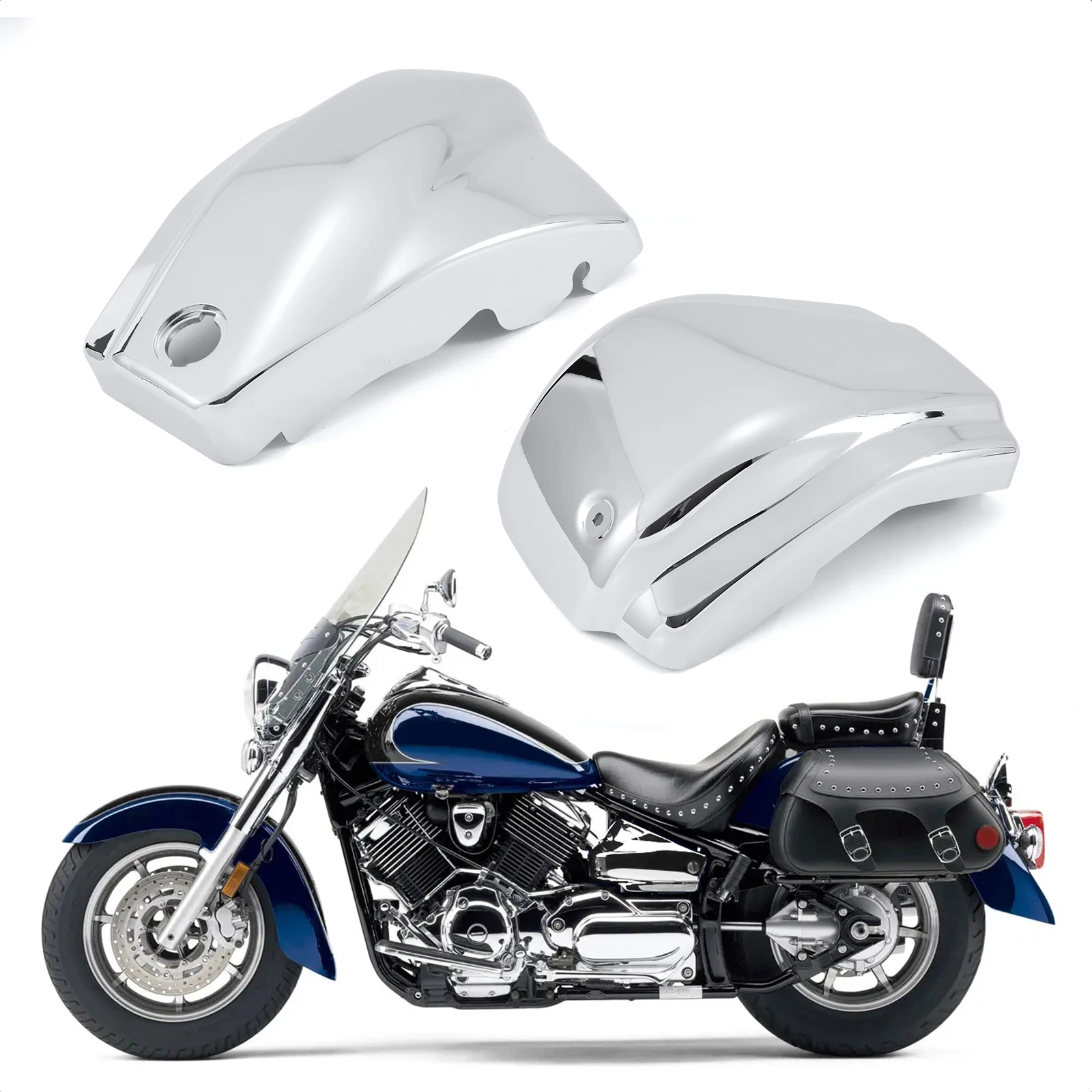 Motorcycle Battery Side Cover Fairing Guard Cowl For Yamaha VStar V-Satr XVS 1100 Classic Custom 1999-2011 04 05 06 07 08 09 10