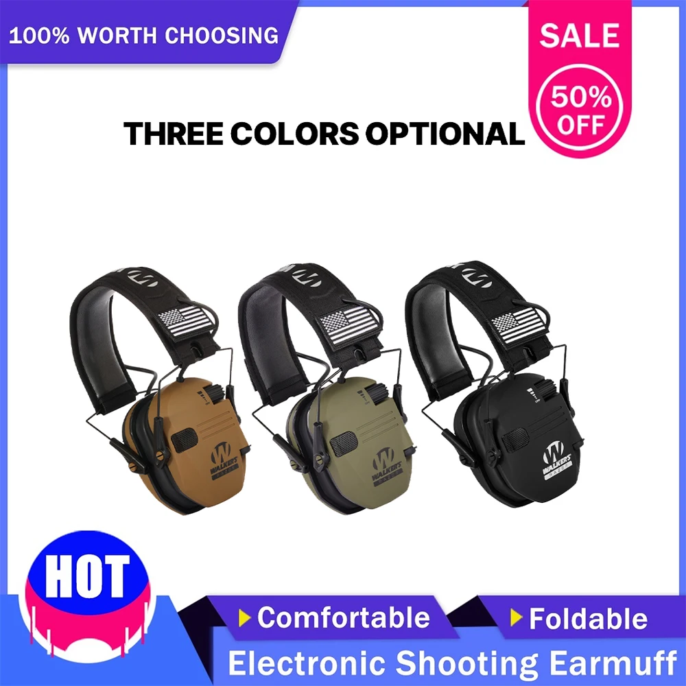 

Outdoor Earmuffs Active Headphones for Shooting Electronic Hearing protection Ear protect Noise Reduction Hunting headphone