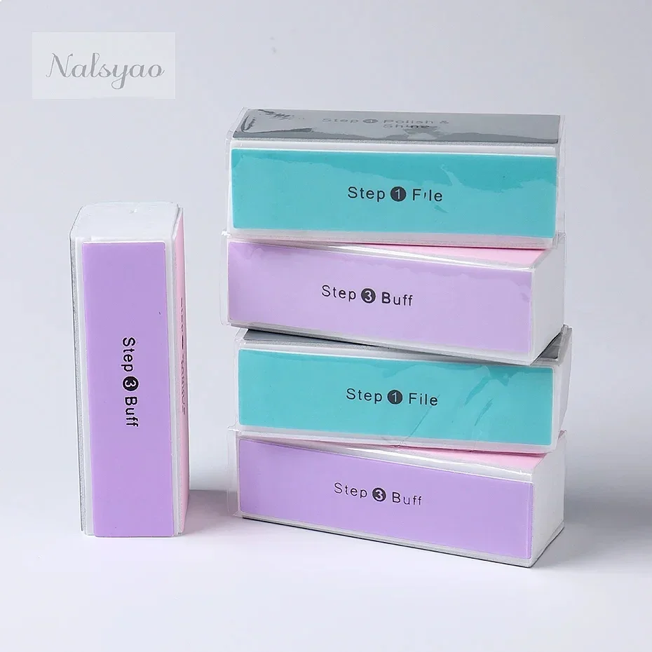 5Pcs Nail Polisher Buffing Block 4 Way Manicure Sanding File Shine Nail Art Tools